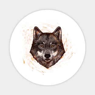 Wolf spirit animal Magnet